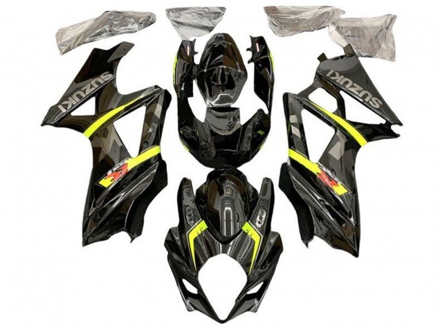 Carenados Moto Suzuki GSXR 1000 2007-2008 - Negro Amarillo Rojo Gris