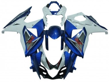 Carenado Moto Suzuki GSXR 1000 2009-2016 - Blanco Azul Plata