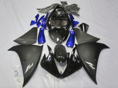 Carenados Moto Yamaha YZF 1000 R1 2009-2011 - Negro Brillante Negro Mate Azul