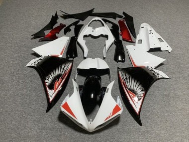 Kits Carenado Moto Yamaha YZF 1000 R1 2009-2011 - Blanco Rojo Negro