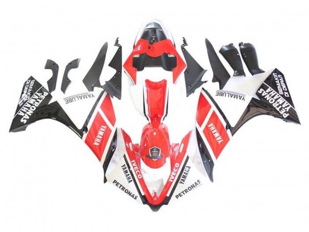 Carenados Moto Yamaha YZF 1000 R1 2009-2011 - Blanco Rojo Negro Petronas