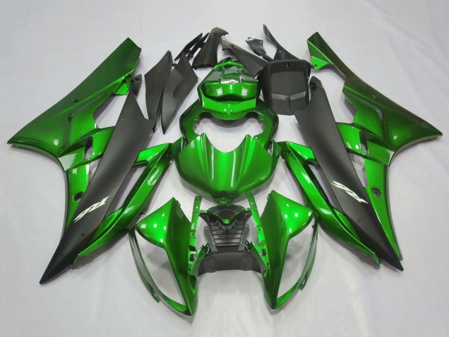 Carenados Moto Yamaha YZF R6 2006-2007 - Verde Negro Mate
