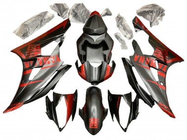 Carenado Moto Yamaha YZF R6 2006-2007 - Rojo Negro Mate