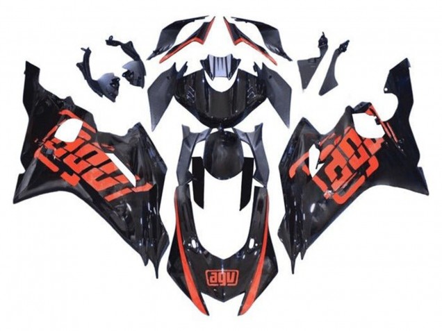 Carenados Moto Yamaha YZF R6 2017-2023 - Negro Brillante Rojo AGV