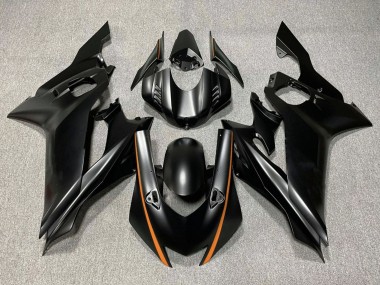 Carenados Moto Yamaha YZF R6 2017-2023 - Negro Mate Naranja