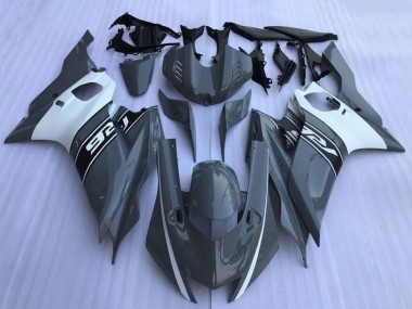 Carenados Moto Yamaha YZF R6 2017-2023 - Nardo Gris Oscuro Blanco Negro