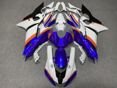 Carenados Moto Yamaha YZF R6 2017-2023 - Blanco Azul Naranja