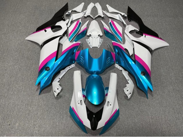 Carenados Moto Yamaha YZF R6 2017-2023 - Blanco Rosa Azul Negro