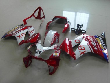 Carenados Moto Honda VFR 800 2002-2013 - Blanco Rojo Azul Xerox 21