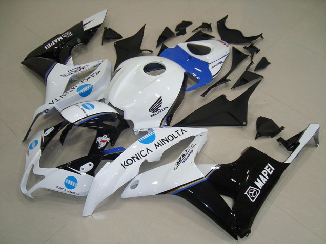 Carenados Moto Honda CBR600RR 2007-2008 - Blanco Azul Negro Brillante Konica Minolta