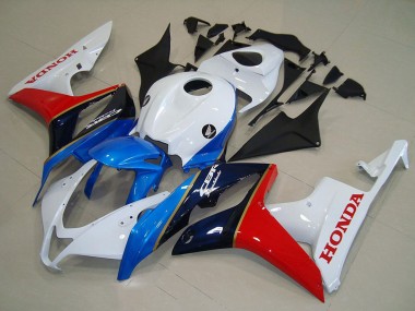 Carenado Moto Honda CBR600RR 2007-2008 - Blanco Azul Rojo Negro Brillante