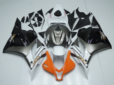 Carenados Moto Honda CBR600RR 2009-2012 - Blanco Plata Naranja Negro Brillante