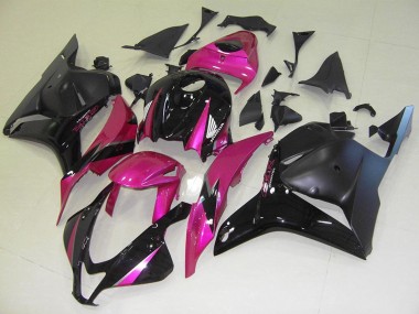 Carenados Moto Honda CBR600RR 2009-2012 - Rosa Negro Brillante Negro Mate
