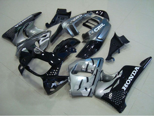 Carenados Moto Honda CBR900RR 893 1996-1997 - Plata Negro Brillante