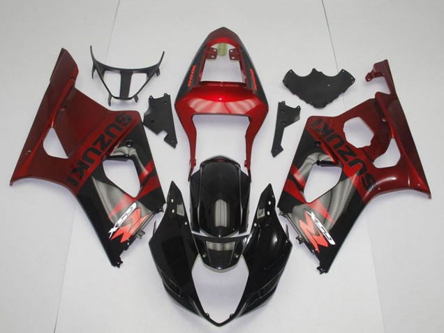 Carenado Moto Suzuki GSXR 1000 2003-2004 - Rojo Negro Brillante