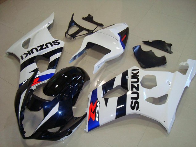 Carenados Moto Suzuki GSXR 1000 2003-2004 - Blanco Azul Azul Oscuro Rojo