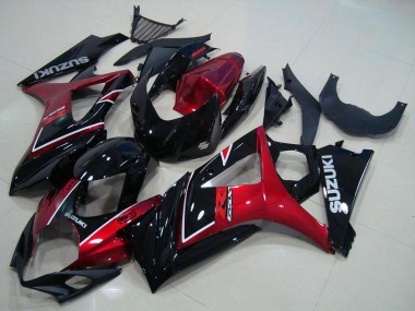 Carenado Moto Suzuki GSXR 1000 2007-2008 - Rojo Negro Brillante