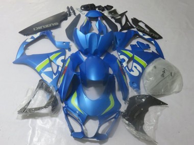 Carenados Moto Suzuki GSXR 1000 2017-2024 - Azul Verde Lima Blanco