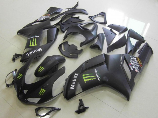 Carenados Moto Kawasaki ZX6R 2007-2008 - Negro Mate Monstruo