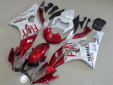 Carenados Moto Yamaha YZF R6 2006-2007 - Blanco Rojo Fiat Yamalube