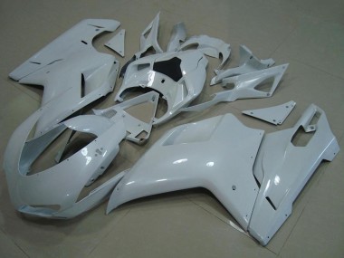 Carenados Moto Ducati 848 1098 1198 2007-2014 - Blanco Brillante