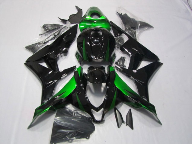 Kits Carenados Moto Honda CBR600RR 2007-2008 - Verde Negro Brillante