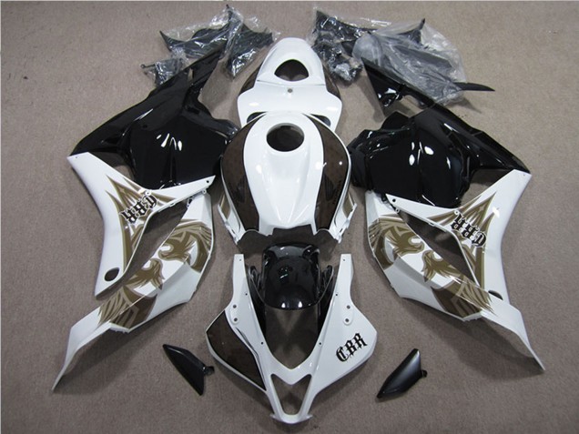 Kits Carenados Moto Honda CBR600RR 2009-2012 - Blanco Negro Brillante
