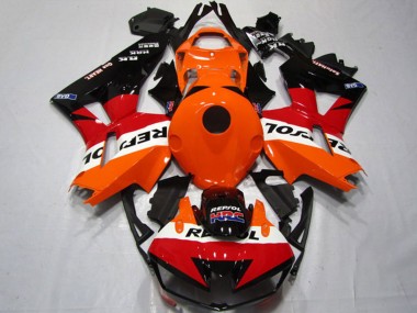 Kits Carenados Moto Honda CBR600RR 2013-2023 - Naranja Blanco Rojo Negro Brillante Repsol