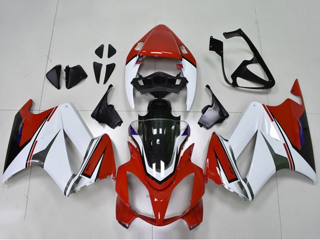 Carenados Moto Honda VFR 800 2002-2013 - Blanco Rojo Negro Brillante