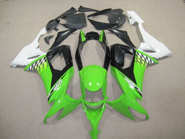 Kits Carenado Moto Kawasaki ZX10R 2008-2010 - Blanco Verde Negro