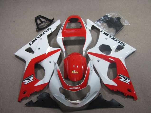 Carenados Moto Suzuki GSXR 1000 2003-2004 - Blanco Rojo