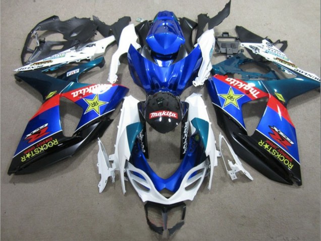 Carenados Moto Suzuki GSXR 1000 2009-2016 - Blanco Azul Rojo Negro Rockstar