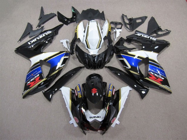 Carenado Moto Suzuki GSXR 1000 2009-2016 - Blanco Azul Negro Dark Dog