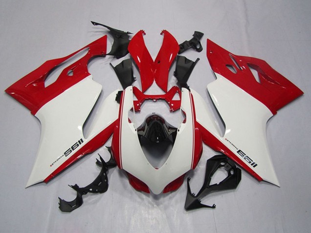 Carenados Moto Ducati 1199 2011-2014 - Blanco Rojo Negro