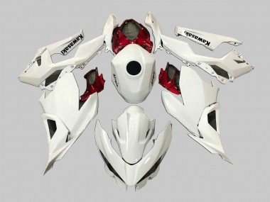 Carenados Moto Kawasaki EX400 2018-2024 - Blanco Rojo Negro