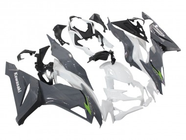 Carenados Moto Kawasaki ZX6R 2019-2022 - Blanco Gris Verde