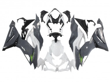 Carenados Moto Kawasaki ZX6R 2019-2022 - Blanco Gris Verde