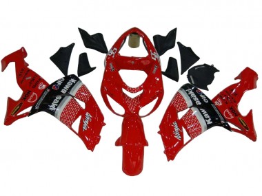 Carenados Moto Kawasaki ZX10R 2006-2007 - Rojo Plata Gris Negro Elf 56