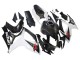 Carenados Moto Suzuki GSXR 600/750 2006-2007 - Negro Blanco FibraCarbono Estilo