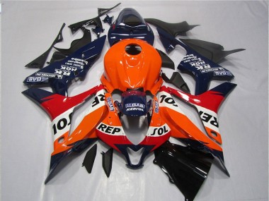 Naranja Azul Negro Repsol Carenado Honda CBR 600 RR 07-08