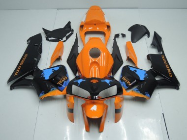 Naranja Negro ABS Kits Carenado Honda CBR 600 RR 05-06