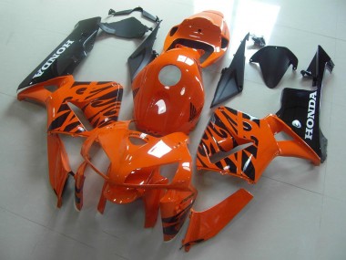 Naranja Negro Llama Carenado Honda CBR 600 RR 05-06