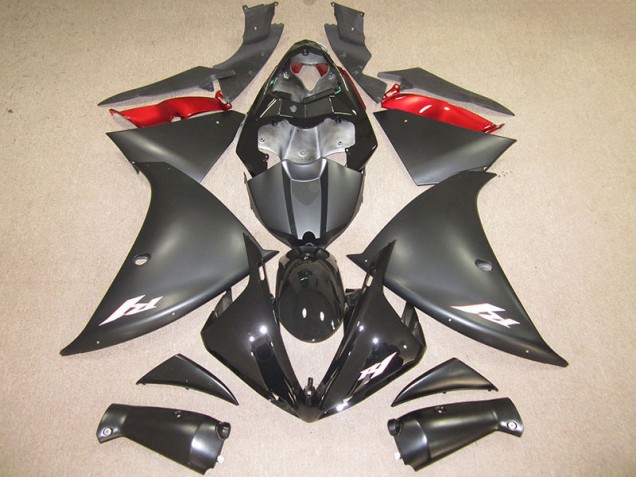 Negro Blanco Calcomanía Carenado Yamaha R1 12-14