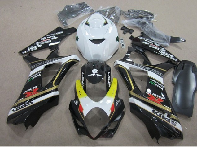 Negro Blanco Carenado Suzuki GSXR 1000 K7 07-08 Negro Blanco Carenado Suzuki GSXR 1000 K7 07-08