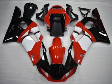 Negro Blanco Carenado Yamaha R6 98-02
