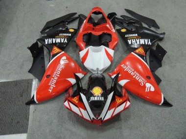 Negro Blanco Santander Rojo Carenado Yamaha R1 09-11
