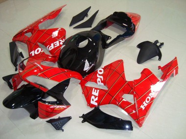Negro Hombre Araña Repsol Carenado Honda CBR 600 RR 03-04