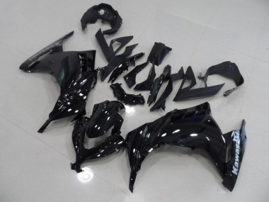 Negro Inyección Kits Carenado Kawasaki ZX 300R 13-16