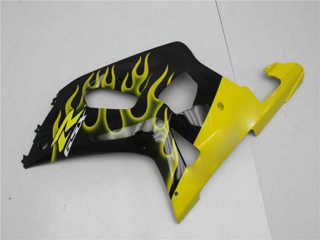 Negro Kits Carenado Suzuki GSXR 600 / 750 K1 K2 K3 01-03