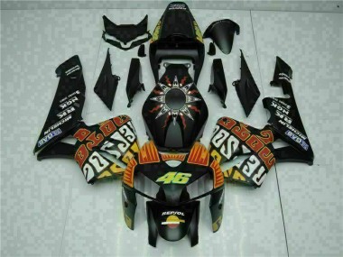 Negro Kits Completo Carenado ABS Honda CBR 600 RR 05-06